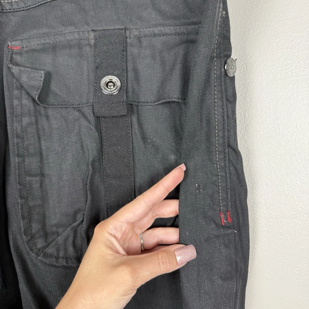 Coogi Men's‎ Black Jean Shorts Flap Pocket Hip Hop Streetwear Y2K Baggy Size 42